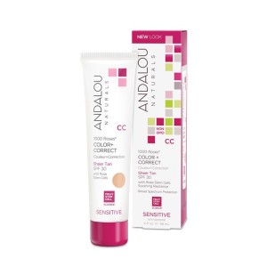 Andalou 1000 Roses CC (SPF 30) Color + Correct Sheer Tan 58 ml