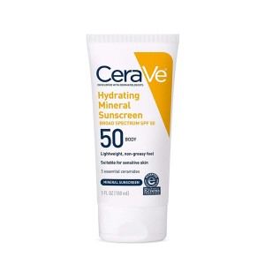 Cerave Hydrating Mineral Sunscreen SPF 50 Face Lotion| 75 ml